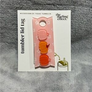 The Darling Effect Tumbler Lid Tag Accessories Pumpkin Fall‎ Autumn Fall Festive